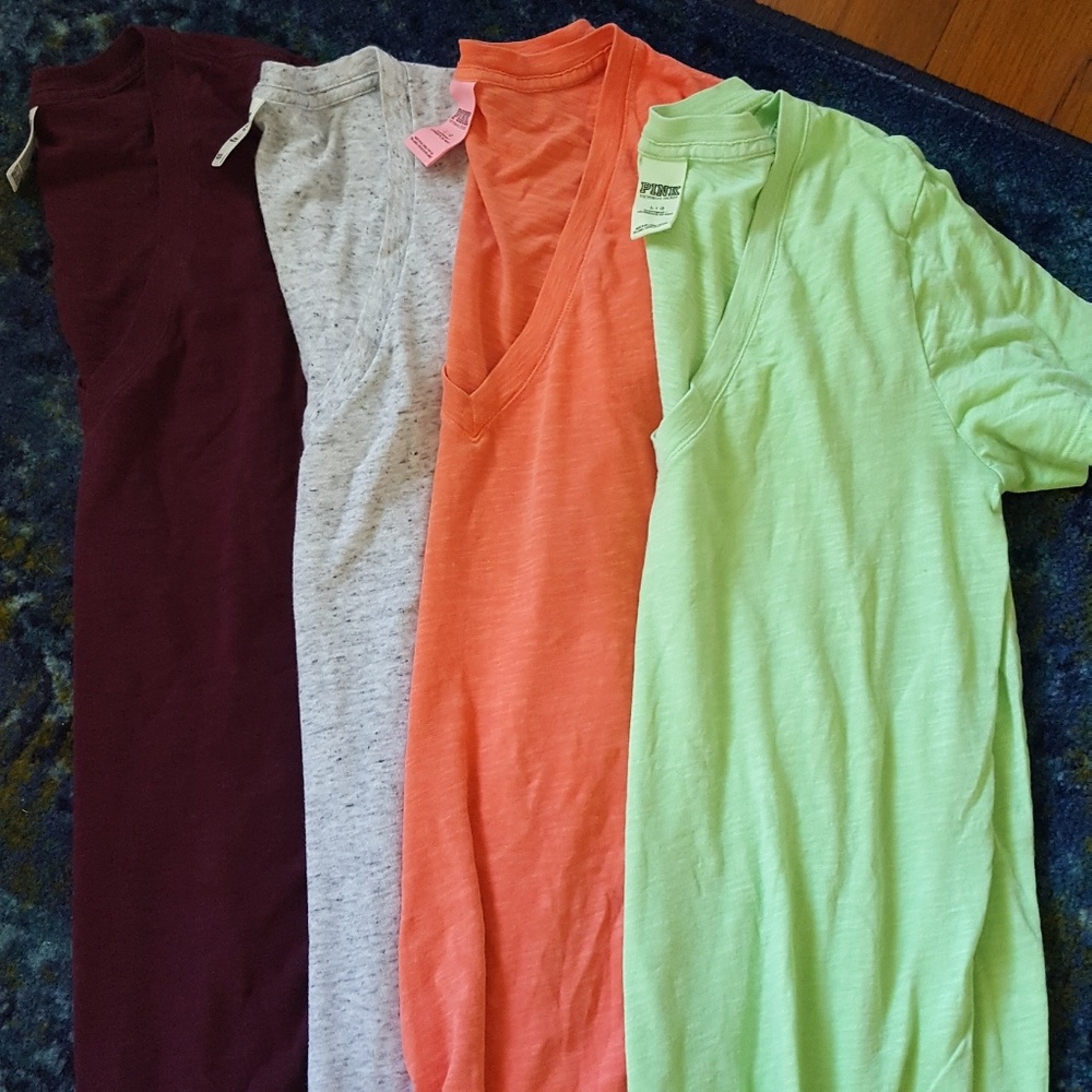 PINK T-Shirt V- Neck Bundle
